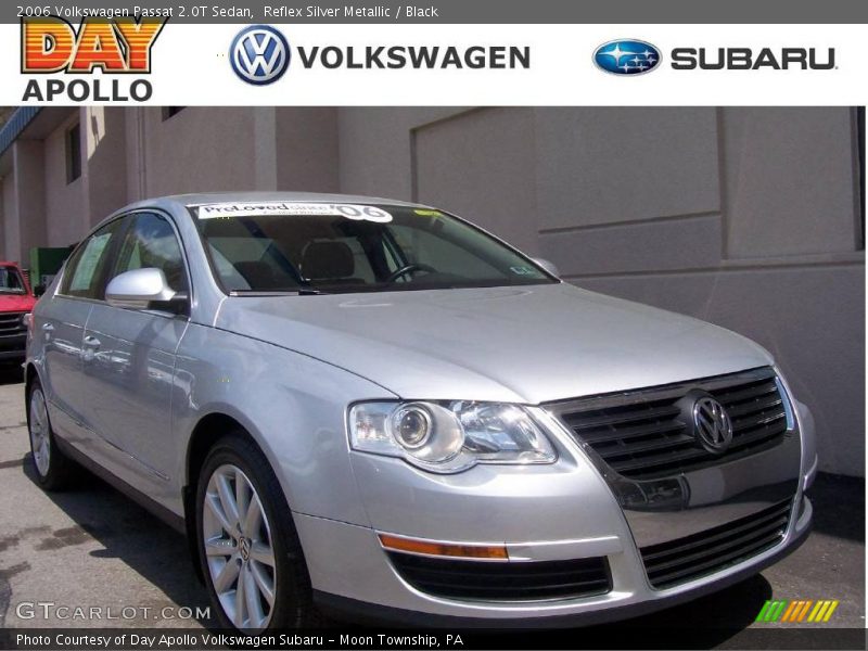 Reflex Silver Metallic / Black 2006 Volkswagen Passat 2.0T Sedan