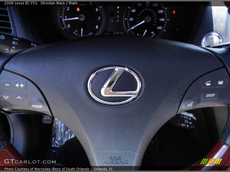 Obsidian Black / Black 2008 Lexus ES 350