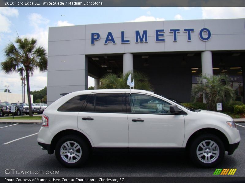White Suede / Medium Light Stone 2010 Ford Edge SE