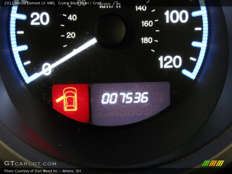 Crystal Black Pearl / Gray 2011 Honda Element LX 4WD