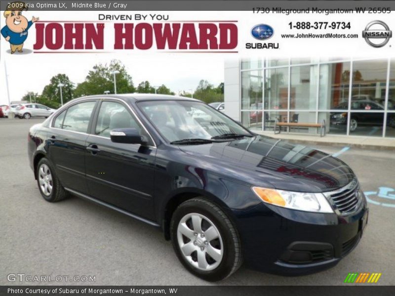Midnite Blue / Gray 2009 Kia Optima LX