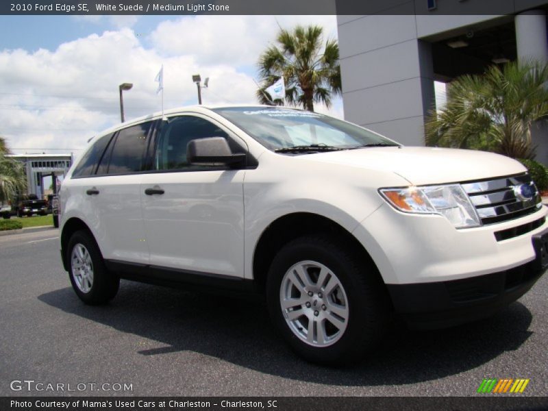 White Suede / Medium Light Stone 2010 Ford Edge SE