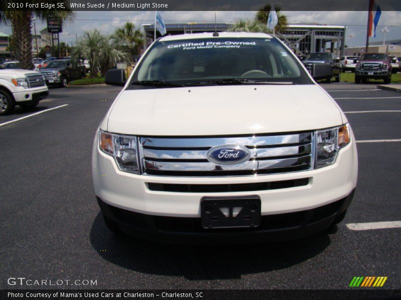 White Suede / Medium Light Stone 2010 Ford Edge SE