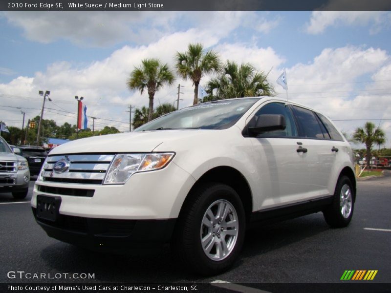 White Suede / Medium Light Stone 2010 Ford Edge SE