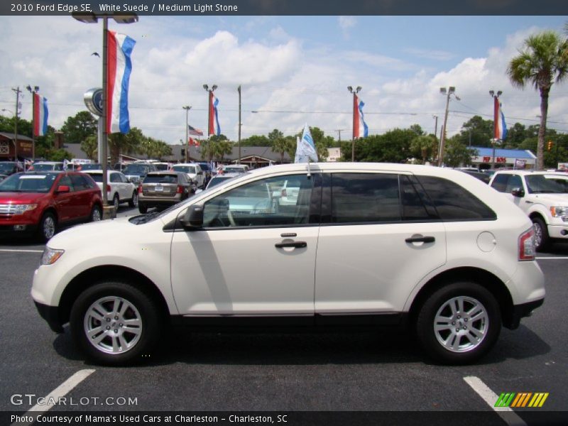 White Suede / Medium Light Stone 2010 Ford Edge SE