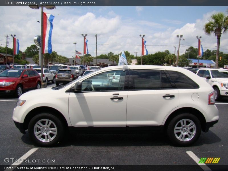 White Suede / Medium Light Stone 2010 Ford Edge SE