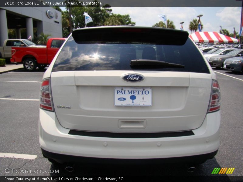 White Suede / Medium Light Stone 2010 Ford Edge SE