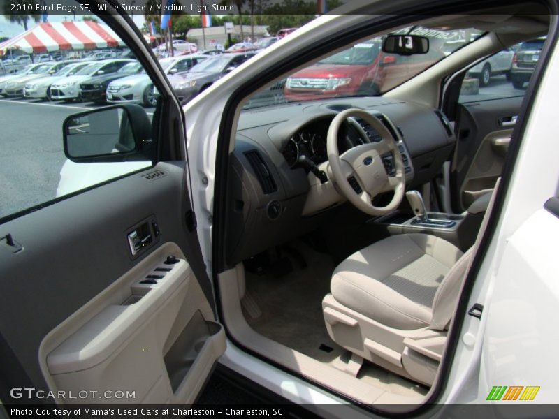 White Suede / Medium Light Stone 2010 Ford Edge SE