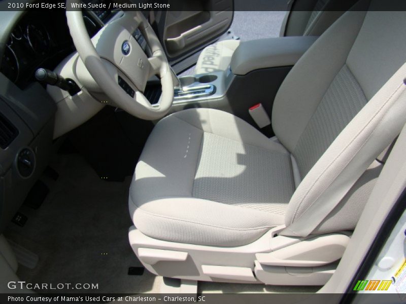 White Suede / Medium Light Stone 2010 Ford Edge SE