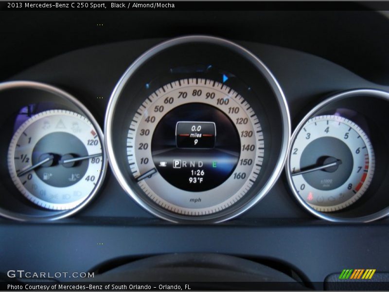 Black / Almond/Mocha 2013 Mercedes-Benz C 250 Sport