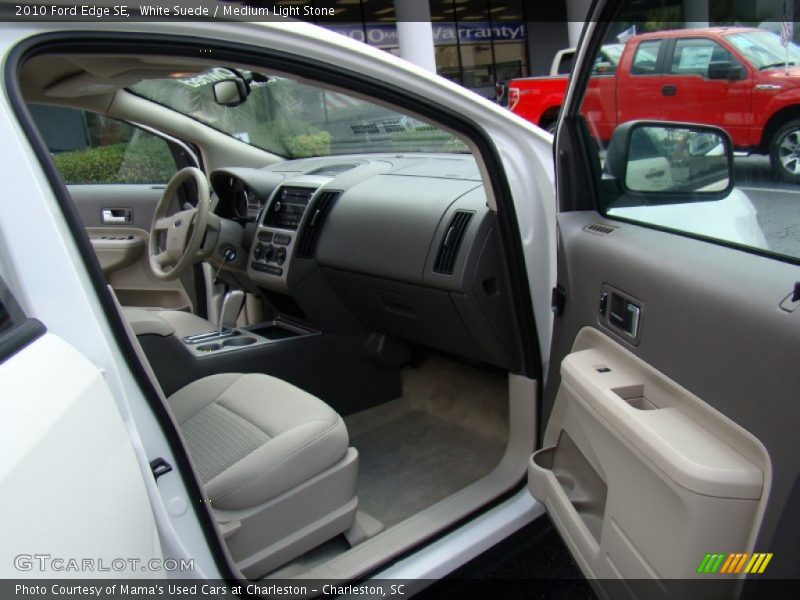 White Suede / Medium Light Stone 2010 Ford Edge SE