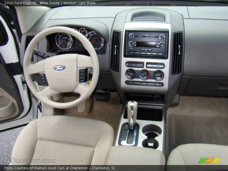 White Suede / Medium Light Stone 2010 Ford Edge SE