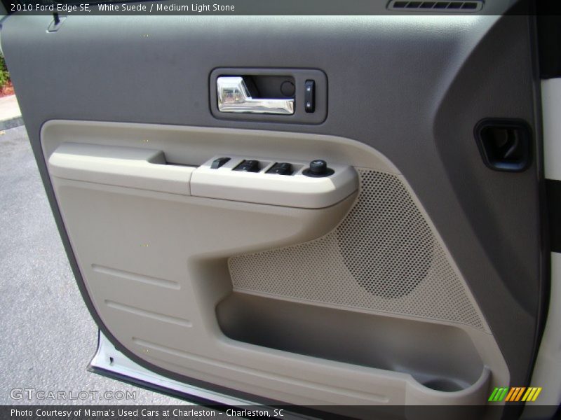 White Suede / Medium Light Stone 2010 Ford Edge SE