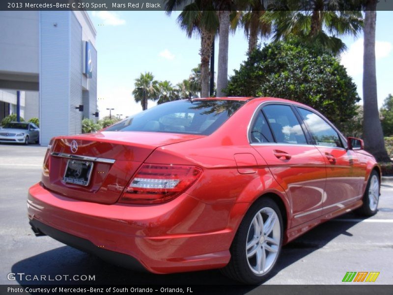Mars Red / Black 2013 Mercedes-Benz C 250 Sport