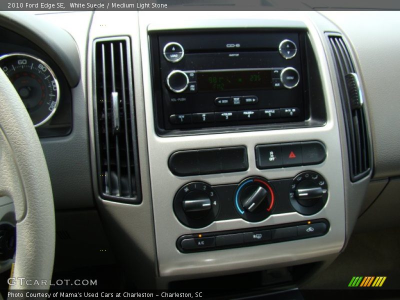 White Suede / Medium Light Stone 2010 Ford Edge SE