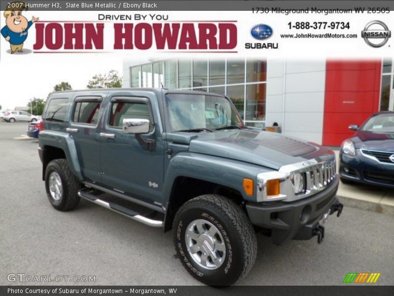 Slate Blue Metallic / Ebony Black 2007 Hummer H3