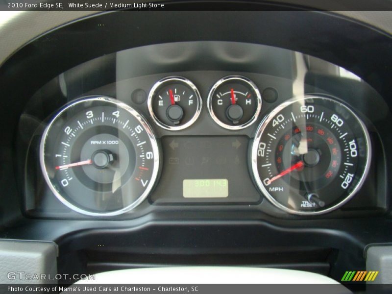 White Suede / Medium Light Stone 2010 Ford Edge SE
