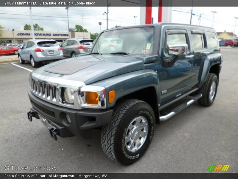 Slate Blue Metallic / Ebony Black 2007 Hummer H3