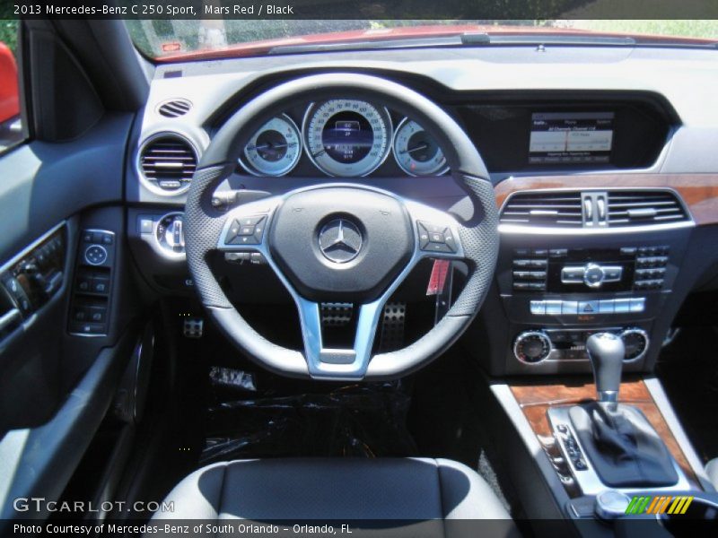 Mars Red / Black 2013 Mercedes-Benz C 250 Sport