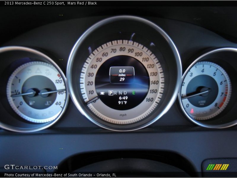 Mars Red / Black 2013 Mercedes-Benz C 250 Sport