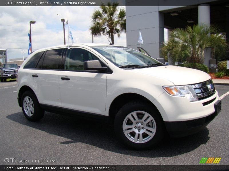 White Suede / Medium Light Stone 2010 Ford Edge SE
