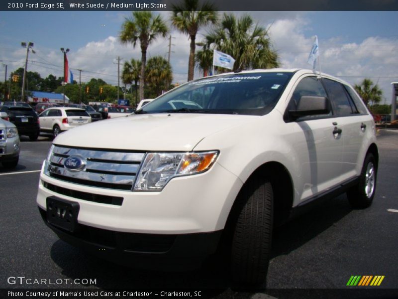 White Suede / Medium Light Stone 2010 Ford Edge SE