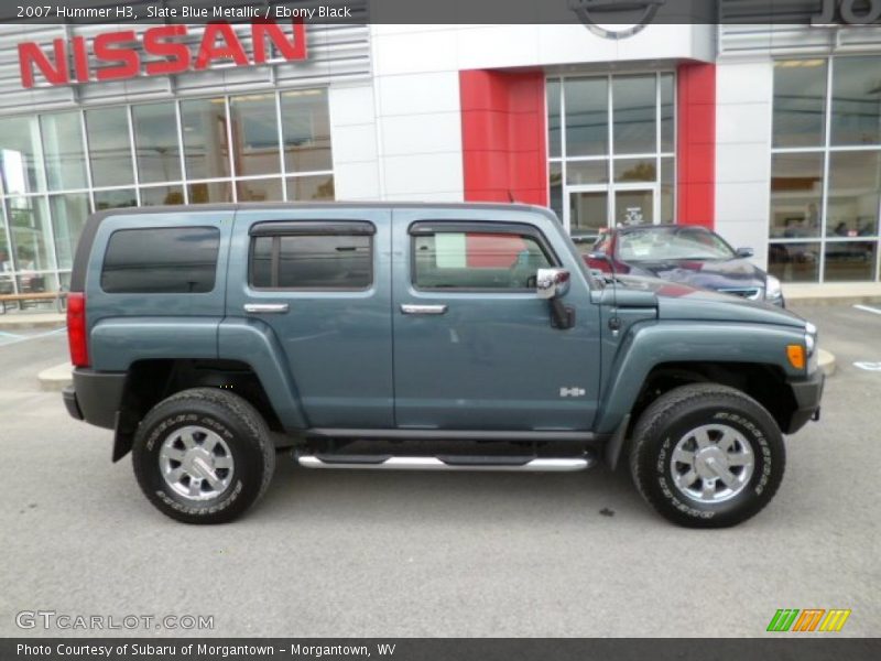 Slate Blue Metallic / Ebony Black 2007 Hummer H3