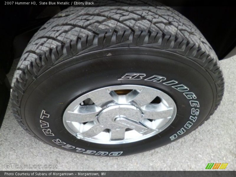 Slate Blue Metallic / Ebony Black 2007 Hummer H3