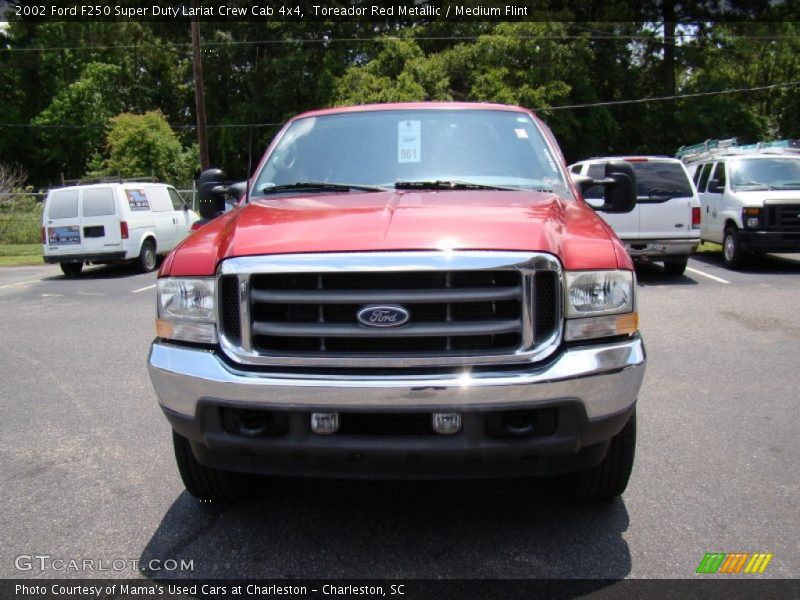 Toreador Red Metallic / Medium Flint 2002 Ford F250 Super Duty Lariat Crew Cab 4x4