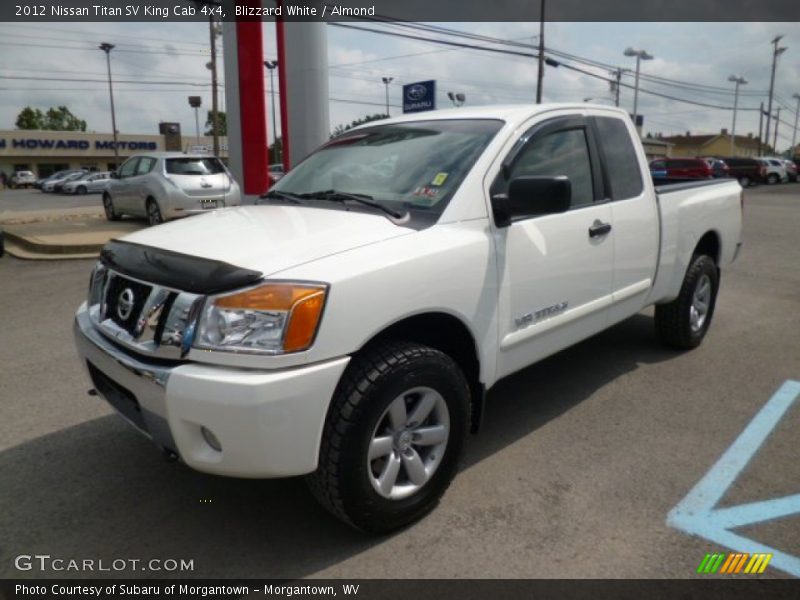 Blizzard White / Almond 2012 Nissan Titan SV King Cab 4x4