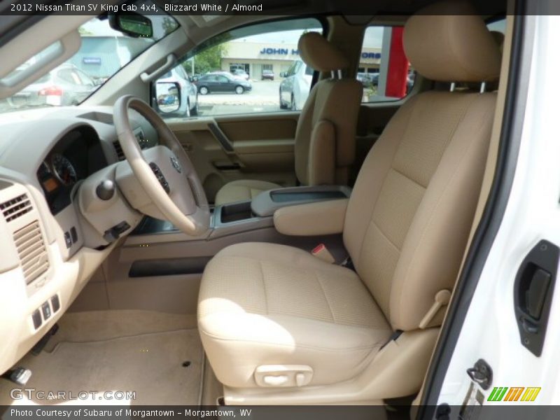 Blizzard White / Almond 2012 Nissan Titan SV King Cab 4x4