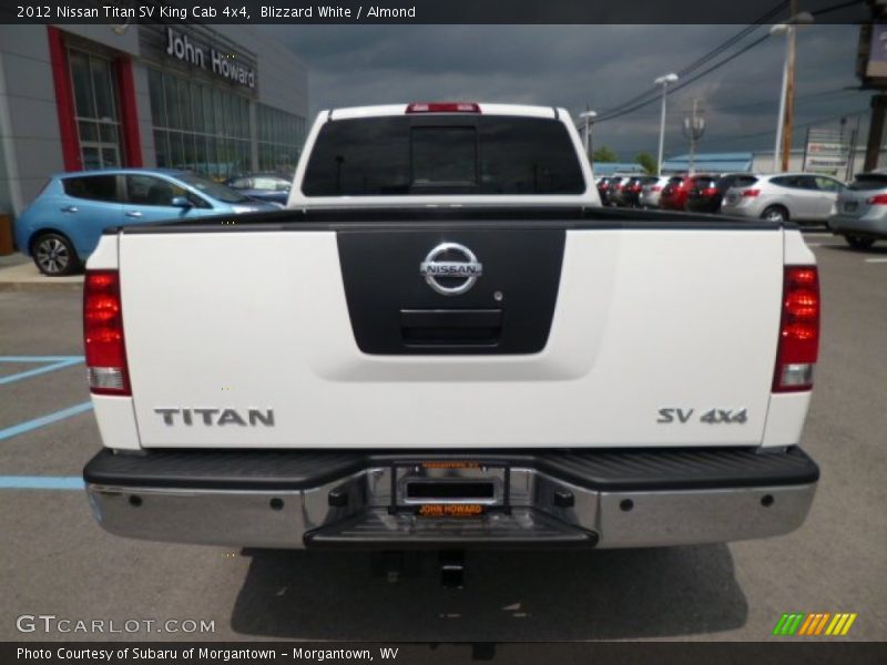 Blizzard White / Almond 2012 Nissan Titan SV King Cab 4x4