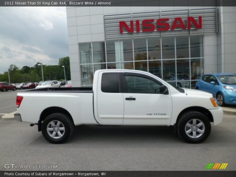 Blizzard White / Almond 2012 Nissan Titan SV King Cab 4x4