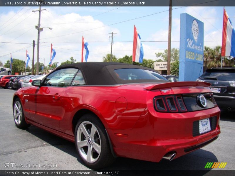 Red Candy Metallic / Charcoal Black 2013 Ford Mustang GT Premium Convertible