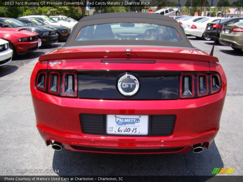 Red Candy Metallic / Charcoal Black 2013 Ford Mustang GT Premium Convertible