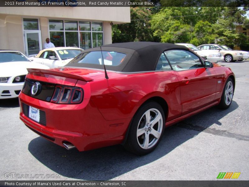 Red Candy Metallic / Charcoal Black 2013 Ford Mustang GT Premium Convertible