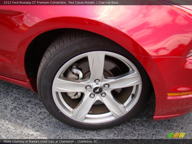 Red Candy Metallic / Charcoal Black 2013 Ford Mustang GT Premium Convertible