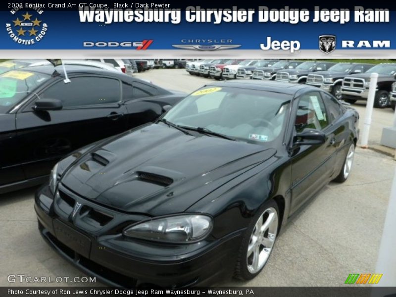 Black / Dark Pewter 2002 Pontiac Grand Am GT Coupe