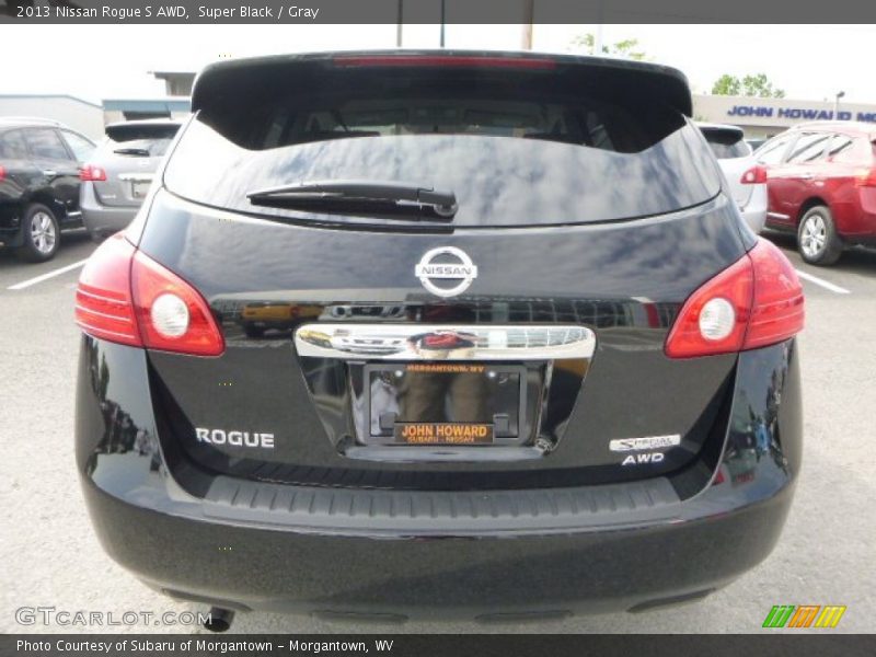 Super Black / Gray 2013 Nissan Rogue S AWD