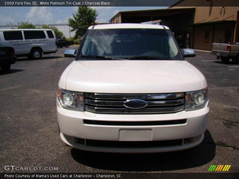 White Platinum Tri-Coat / Charcoal Black 2009 Ford Flex SE