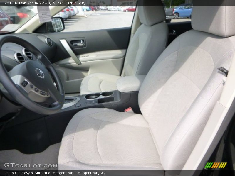 Super Black / Gray 2013 Nissan Rogue S AWD