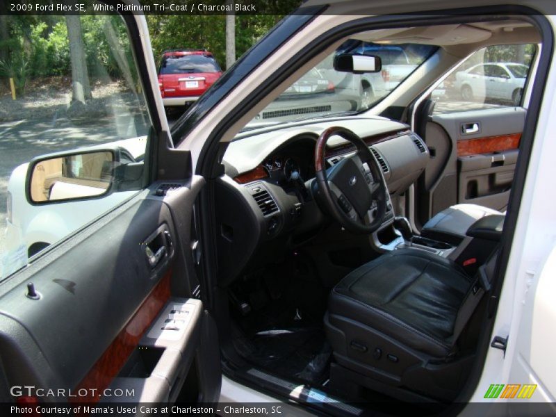 White Platinum Tri-Coat / Charcoal Black 2009 Ford Flex SE
