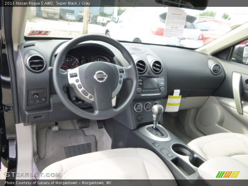 Super Black / Gray 2013 Nissan Rogue S AWD