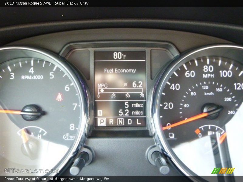 Super Black / Gray 2013 Nissan Rogue S AWD