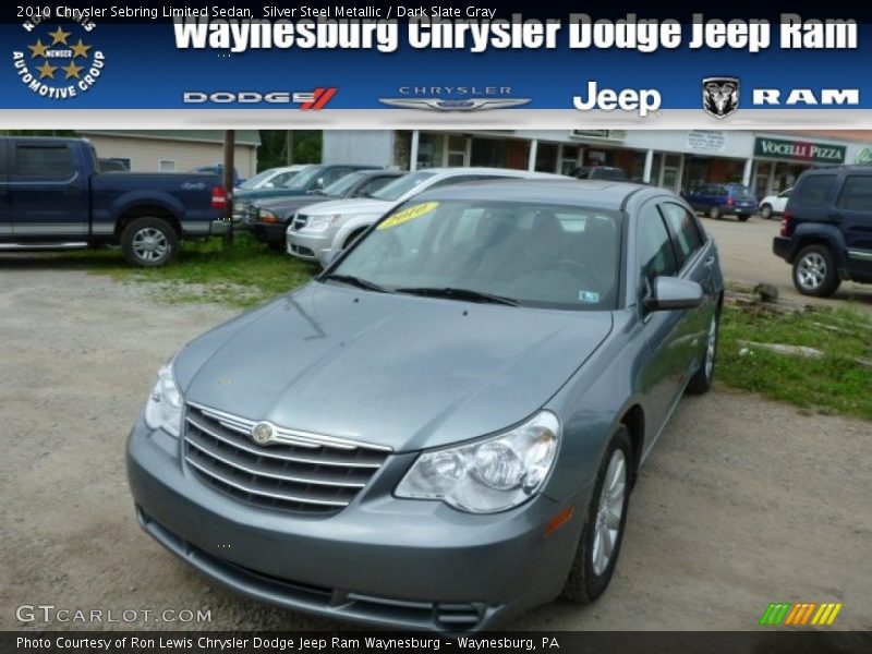 Silver Steel Metallic / Dark Slate Gray 2010 Chrysler Sebring Limited Sedan