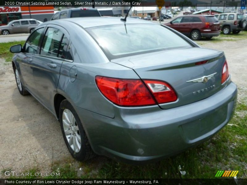 Silver Steel Metallic / Dark Slate Gray 2010 Chrysler Sebring Limited Sedan