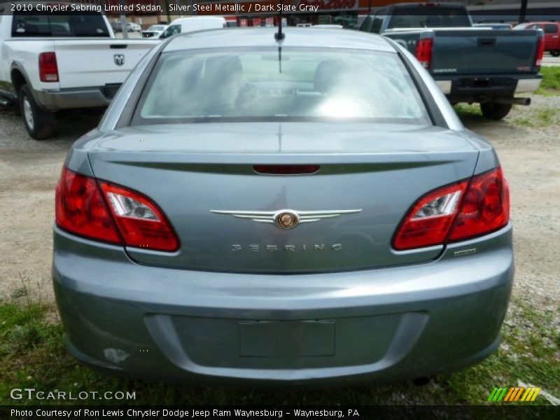 Silver Steel Metallic / Dark Slate Gray 2010 Chrysler Sebring Limited Sedan