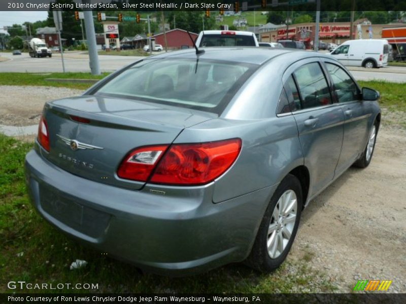 Silver Steel Metallic / Dark Slate Gray 2010 Chrysler Sebring Limited Sedan