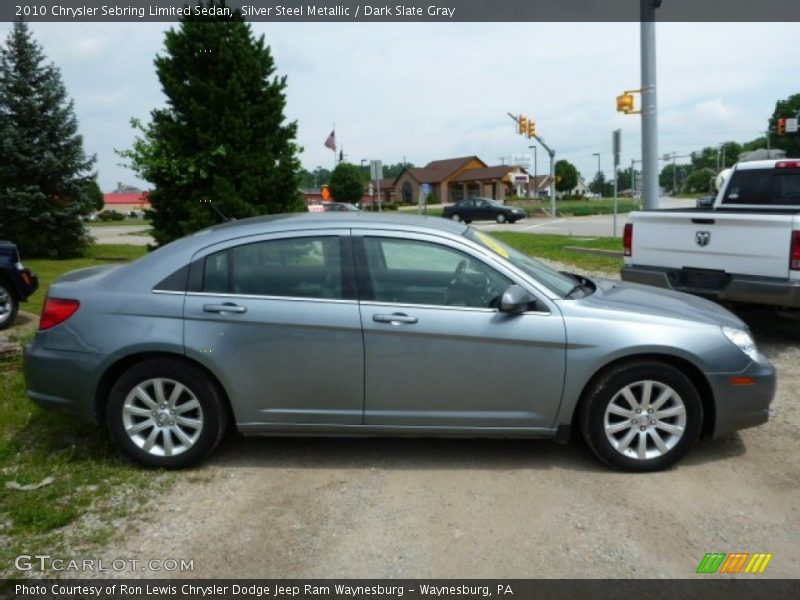 Silver Steel Metallic / Dark Slate Gray 2010 Chrysler Sebring Limited Sedan