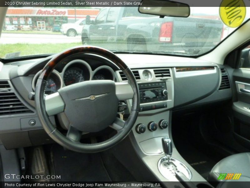 Silver Steel Metallic / Dark Slate Gray 2010 Chrysler Sebring Limited Sedan